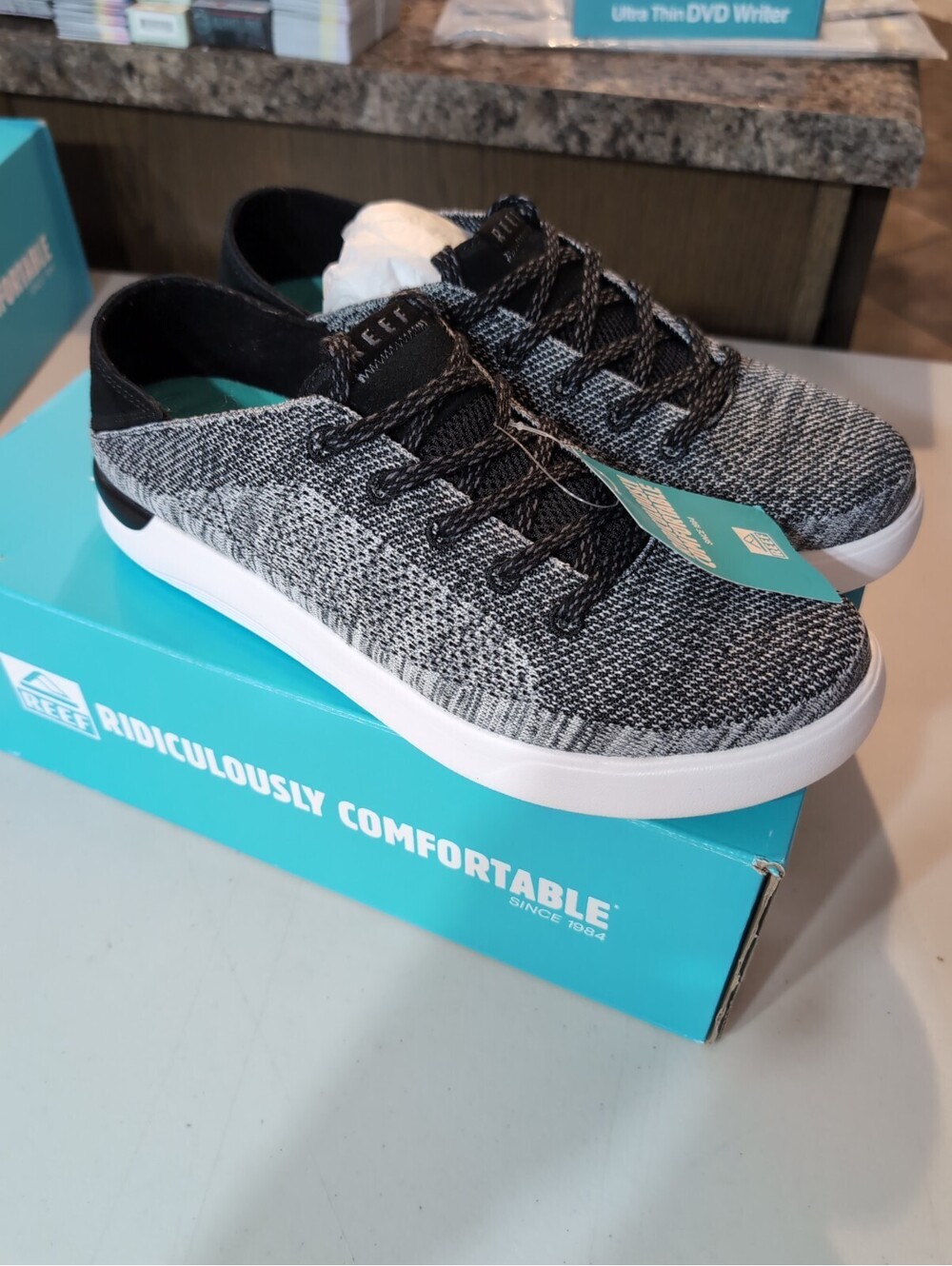 Reef Swellsole Neptune Shoes Men's Size 11 Charcoal Gray Light Comfort Sneaker
